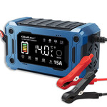 Зарядний пристрій Qoltec, мікропроцесорний, інтелектуальний, 12V 15A, з функцією відновлення та підтримки живлення
