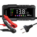 Зарядний пристрій Qoltec, мікропроцесорний, інтелектуальний, 12V 6A, з функцією відновлення акумуляторів AGM GEL LiFePO4