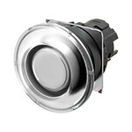 Przycisk A22NZ średnica 22mm,ramka plastikowa,grzybkowy,chwilowy,nakrętka przezroczysta biała,podświetlany,A22NZ-BMM-TWA