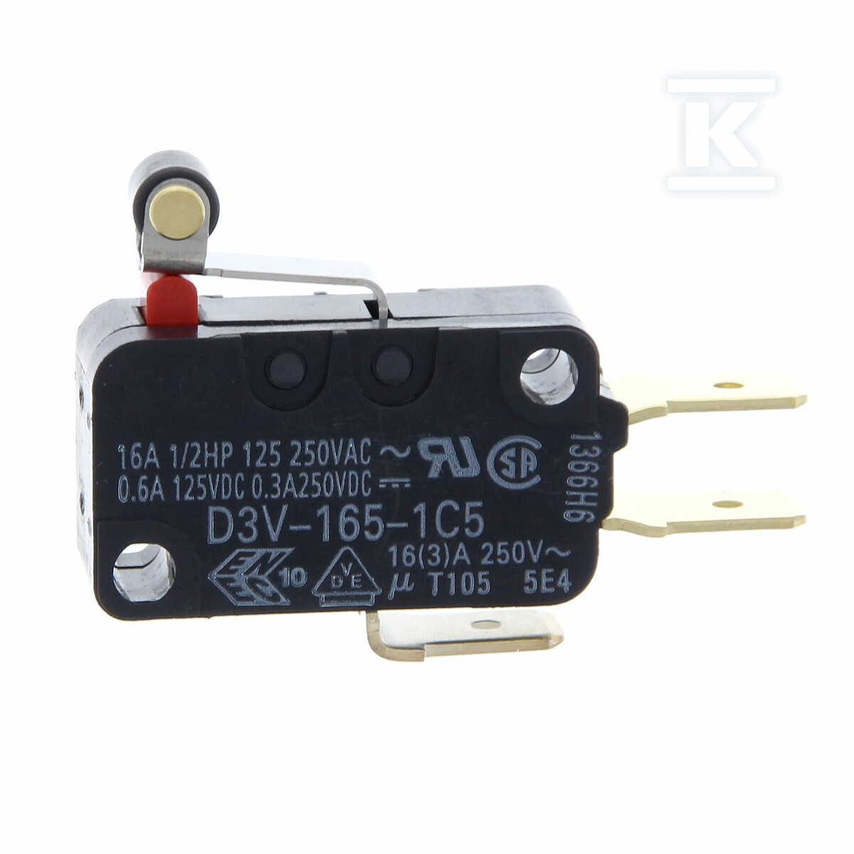 Mikroprzełącznik SPDT z dźwignią - D3V-165-1C5