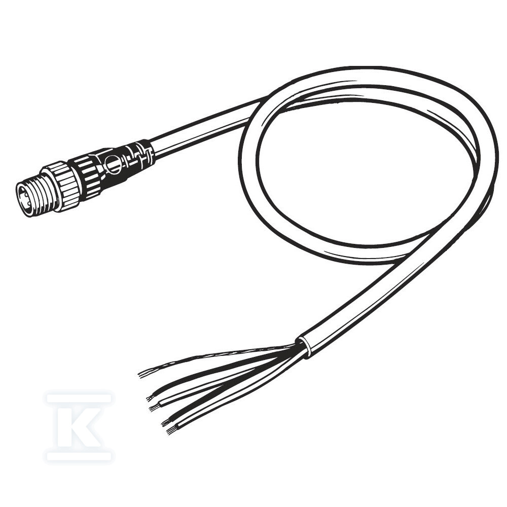 Kabel DeviceNet cienki, wtyk M12 prosty - DCA1-5CN10H1