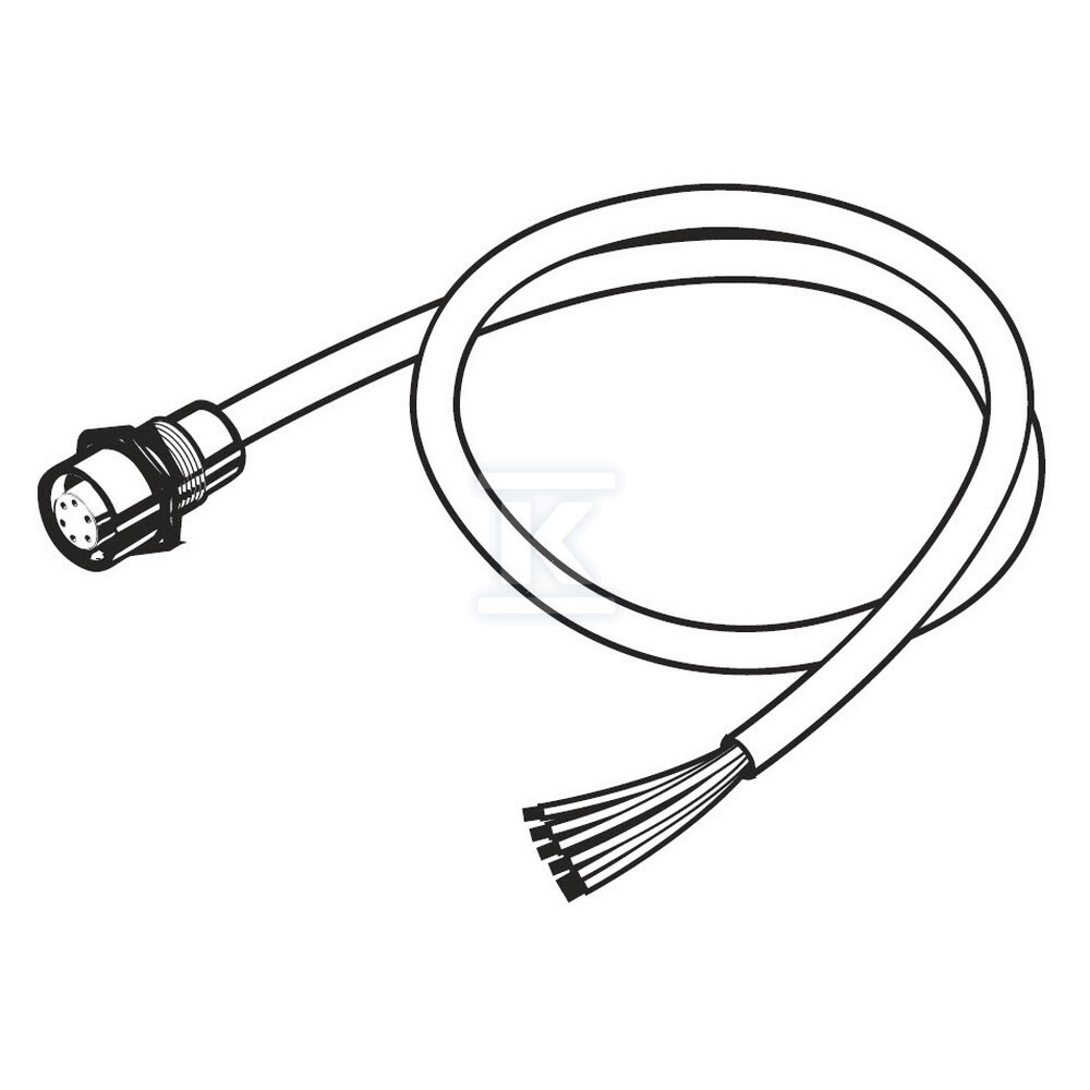 Kabel DeviceNet gruby, złącze panelowe - DCA2-5CNC5P1