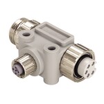 Złączka rozgałęźna T DeviceNet IP67 (1x żeńska + 1x męska 7/8", 1x żeńska M12)