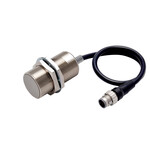 Czujnik zbliżeniowy, indukcyjny, niklowany mosiądz, długie ciało, M30, osłonięty, 15 mm, DC, 3-przewodowy, PNP NO, IO-Link COM3, M12 ogonkowy złącznik Smartclick, 0,3 m, E2E-X15B1TL30-M1TJ 0.3M