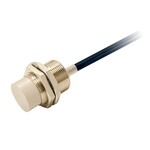 Czujnik zbliżeniowy, indukcyjny, niklowo-mosiężny, długie ciało, M30, nieekranowany, 18 mm, DC, 3-przewodowy, NPN NO, 2 m kabel, E2E-X18MC130 2M