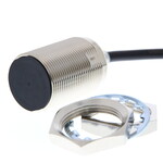 Czujnik zbliżeniowy, indukcyjny, niklowo-mosiężny, krótki korpus, M30, osłonięty, 23 mm, DC, 3-przewodowy, PNP NO, IO-Link COM3, 2 m kabel, E2E-X23B1T30 2M