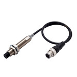 Czujnik zbliżeniowy, indukcyjny, mosiądz-niklowy, długie ciało, M12, nieekranowany, 8 mm, DC, 3-przewodowy, PNP NO, IO-Link COM3, M12 pigtail Smartclick connector, 0,3 m, E2E-X8MB1TL12-M1TJ 0.3M