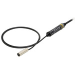 Czujnik zbliżeniowy, indukcyjny, średnica 5,4 mm, osłonięty, 1,5 mm, DC, 2-przewodowy, NC, kabel 2 m, E2EC-C1R5D2 2M
