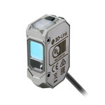 Czujnik fotoelektryczny,obudowa prostokątna,stal nierdzewna,czerwony laser klasy 1,tłumienie tła,promień liniowy,35-150 mm,10-30 VDC,NPN,światło-wł/ciemność-wł,kabel 2 m,E3AS-HL150LMN 2M
