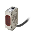 Czujnik fotoelektryczny,obudowa prostokątna,stal nierdzewna,czerwona dioda LED,tłumienie tła,80 mm,PNP,światło-wł/ciemno-wł,IO-Link COM3,kabel 2 m,E3AS-L80MT 2M
