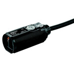 Czujnik fotoelektryczny, lufa gwintowana M18, plastikowy, czerwona dioda LED, ograniczona refleksja, 10-50 mm, PNP, światło-wł/ciemno-wł, kabel 2 m, E3FA-VP11 2M