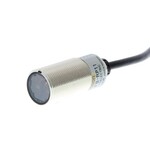 Czujnik fotoelektryczny, lufa gwintowana M18, metalowa, czerwona dioda LED, retrorefleksyjny, 4 m, PNP, Światło-WŁ/CIEMNO-WŁ, kabel 10 m, E3FB-RP11 10M