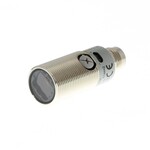 Czujnik fotoelektryczny, lufa gwintowana M18, metalowa, czerwona dioda LED, koaksjalny retrorefleksyjny, 500 mm, PNP, światło-wł/ciemno-wł, złączka M12, E3FB-RP22