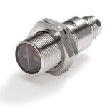 Czujnik fotoelektryczny, lufa śrubowana M18, stal nierdzewna, czerwona dioda LED, retrorefleksyjny, 4 m, NPN, światło-wł/ciemno-wł, złączka M12, E3FC-RN21