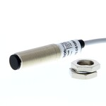 Czujnik fotoelektryczny,obudowa mosiężna M12,rozproszony,100 mm stały,NPN,kabel 2 m,E3H2-DS10C4M-N 2M