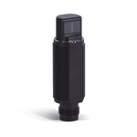 Czujnik fotoelektryczny, lufa gwintowana M18, typ promieniowy, plastikowy, czerwona dioda LED, rozproszony, 100 mm, NPN, światło-wł/ciemno-wł, złączka M12, E3RA-DN21