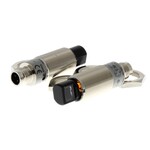 Czujnik fotoelektryczny, lufa gwintowana M18, typ promieniowy, metalowy, czerwona dioda LED, przezświetlenie, 15 m, PNP, Światło-WŁ/Ciemność-WŁ, złączka M12, E3RB-TP21