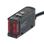 Czujnik fotoelektryczny,rozproszony,100 mm,DC,3-przewodowy,NPN,poziomy,kabel 2 m,E3S-AD13