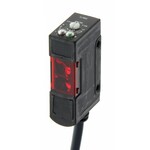 Czujnik fotoelektryczny,rozproszony,100 mm,DC,3-przewodowy,NPN,pionowy,kabel 2 m,E3S-AD63