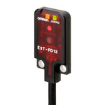 Czujnik fotoelektryczny, rozproszony, 5 do 30 mm, DC, 3-przewodowy, PNP, ciemny włączony, płaski, złącze M8 3-pin, mocowanie M2, E3T-FD14-M5J 0.3M