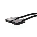 Czujnik fotoelektryczny, przezświetleniowy, miniatura, 300 mm, DC, 3-przewodowy, NPN, ciemne włączenie, płaski widok, kabel 2 m, E3T-FT22 2M