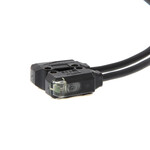 Czujnik fotoelektryczny, przezprądowy, 1 m, DC, 3-przewodowy, PNP, światło włączone, widok boczny, kabel 5 m, mocowanie M2, E3T-ST13 5M