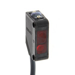 Czujnik fotoelektryczny,obudowa prostokątna,czerwona dioda LED,tłumienie tła,200 mm,PNP,Światło-WŁ/Ćm-WŁ,kabel 2 m,E3Z-LS81 2M