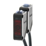Czujnik fotoelektryczny,obudowa prostokątna,czerwona dioda LED,przezświetleniowy,10 m,NPN,Światło-WŁ/Ciemność-WŁ,kabel 0,5 m,E3Z-T61A 0.5M