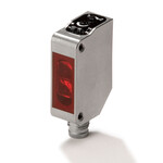 Czujnik fotoelektryczny, obudowa prostokątna, stal nierdzewna, czerwona dioda LED, retrorefleksyjny, 4 m, PNP, światło-wł/ciemno-wł, złączka M8 4-pinowa, E3ZM-R86