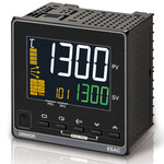 Regulator temperatury PRO, 1/4 DIN (96x96 mm), PRO, GR., 4 AUX, 1×0/4-20 mA wyjście prąd./1×12 V DC wyjście impuls., 6× wejście zdarzeń, wyjście transformatorowe, wykrywanie uszkodzenia SSR, 24 V AC/DC, E5AC-TCQ4D5M-019