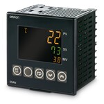Regulator temperatury zaawansowany, 1/4 DIN (96×96 mm), opcja 2 wyjść, 2 wyjścia pomocnicze, wykrywanie przepalenia HT, awarii SSR/3-fazowej, wejście zdarzeń i wyjście przekaźnikowe, obudowa srebrna, pokrywa zacisków, 100-240 V AC, E5AN-HAA2HHBFM-W-500 100-240AC