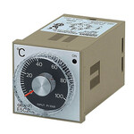 Regulator temperatury LITE 1/16 DIN 48x48mm, pokrętło, sterowanie On-Off, czujnik Pt100, zakres -50-50°C, 100-240V AC