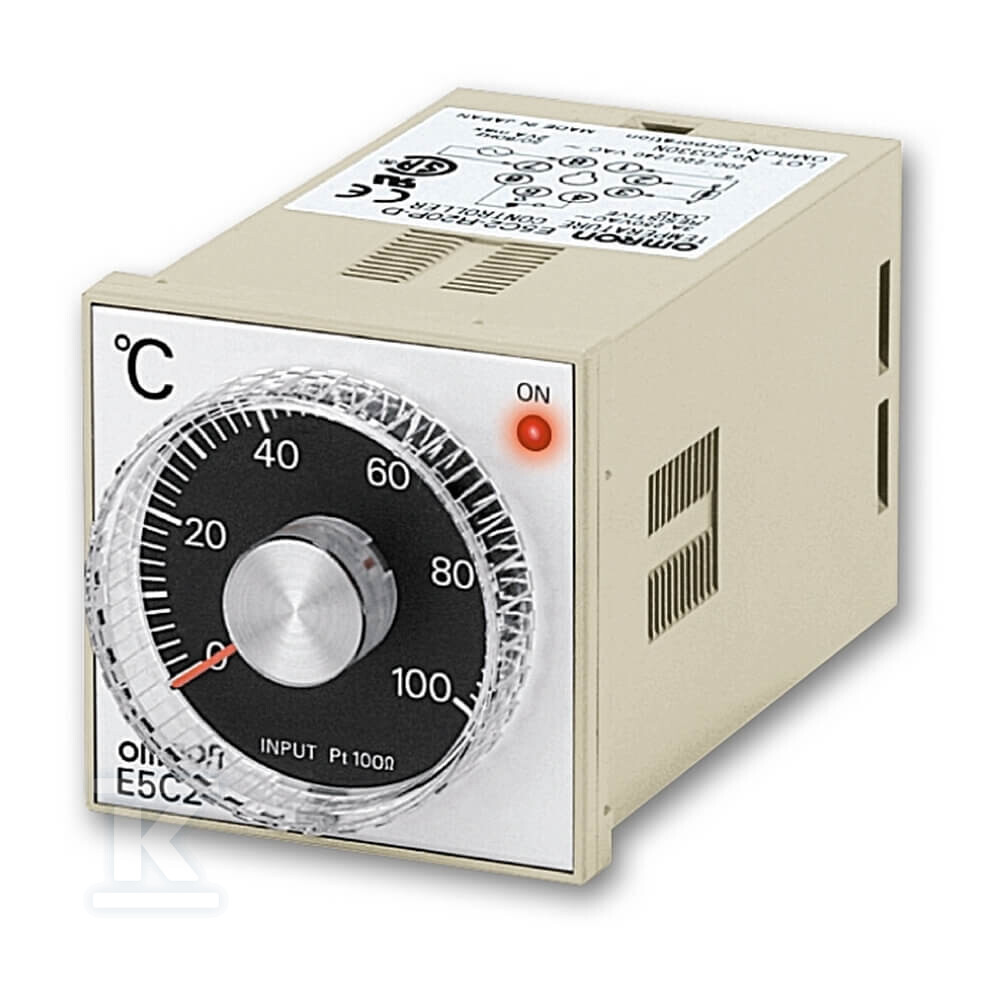 Regulator temperatury 1/16 DIN 48x48mm, - E5C2-R20G 100-240VAC 0-100