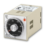 Regulator temperatury 1/16 DIN 48x48mm, pokrętło, sterowanie On-Off, termistor, 0-100°C, 100-240V AC