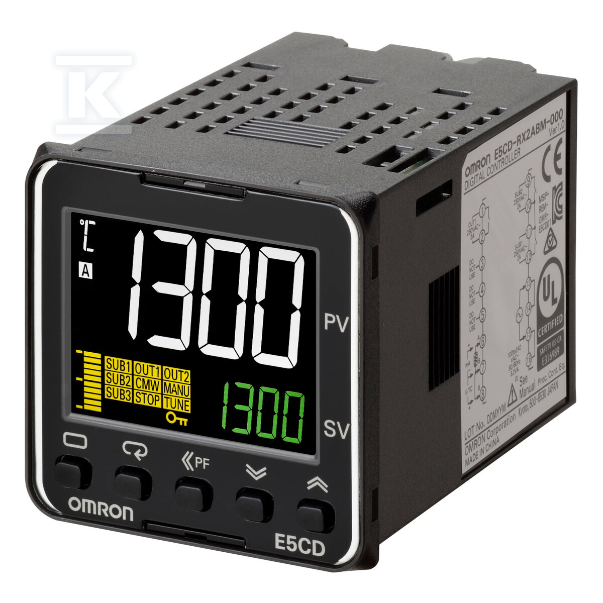 Regulator temperatury PRO, 1/16 DIN - E5CD-QX2DBM-002