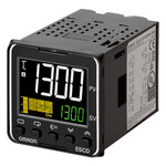 Regulator temperatury PRO, 1/16 DIN (48×48 mm), 1×12 V DC wyjście impulsowe, 2 wejścia pomocnicze, 24 V AC/DC, E5CD-QX2DBM-000
