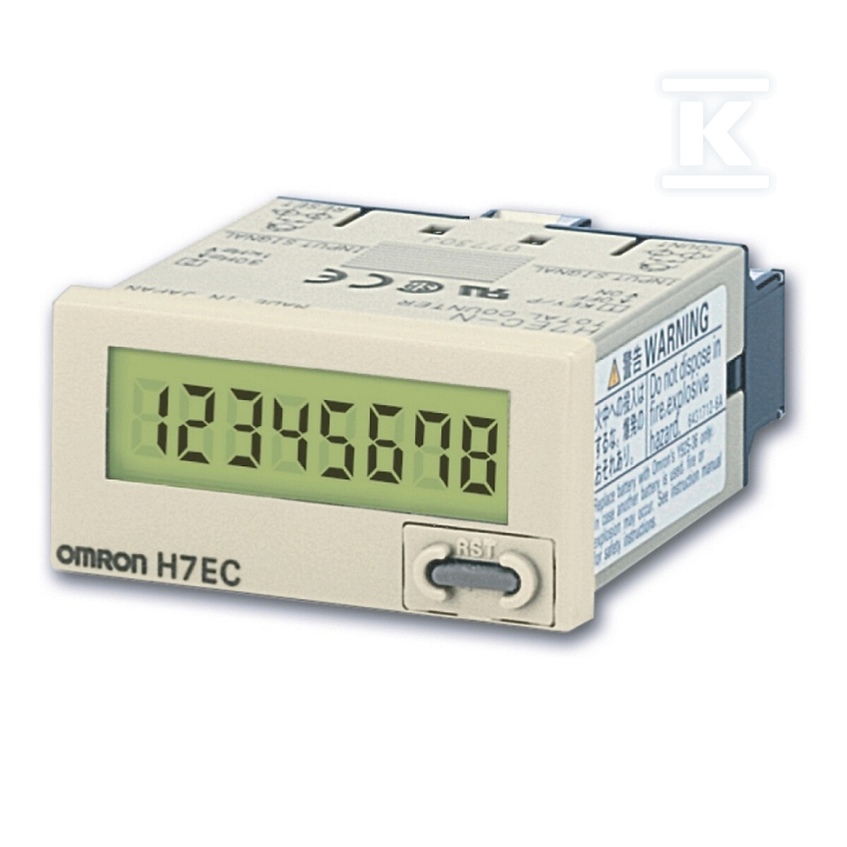 Licznik impulsów LCD 8-cyfrowy 1/32 DIN - H7EC-N