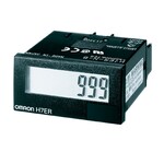 Tachometr LCD 4-cyfrowy 1/32 DIN (48x24 mm), zasilany własnym prądem, 1/60 ppr, bez wejścia V, obudowa czarna