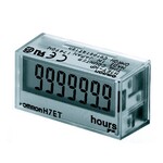 Licznik czasu do montażu na PCB, 1/32 DIN (48x24 mm), LCD 7-segmentowy, zakres 999999.9h, zasilanie zewnętrzne, obudowa przezroczysta
