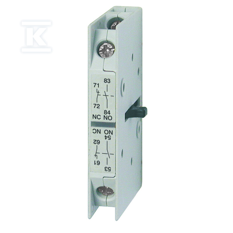 Styk pomocniczy, 1-biegunowy, 2NO+2NC, - J73KN-D-22F