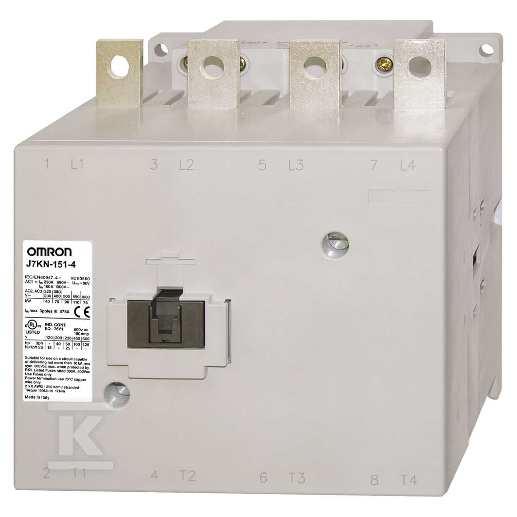 Stycznik 4-biegunowy 230 A AC1 (do 690 - J7KN-151-4 230