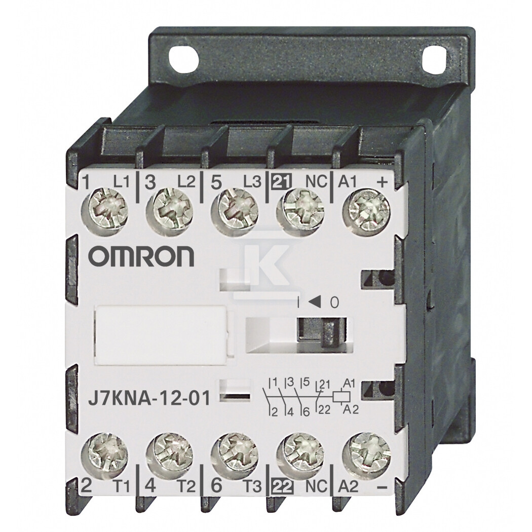 Stycznik 3-biegunowy 12 A/5.5 kW AC3 - J7KNA-12-01 24