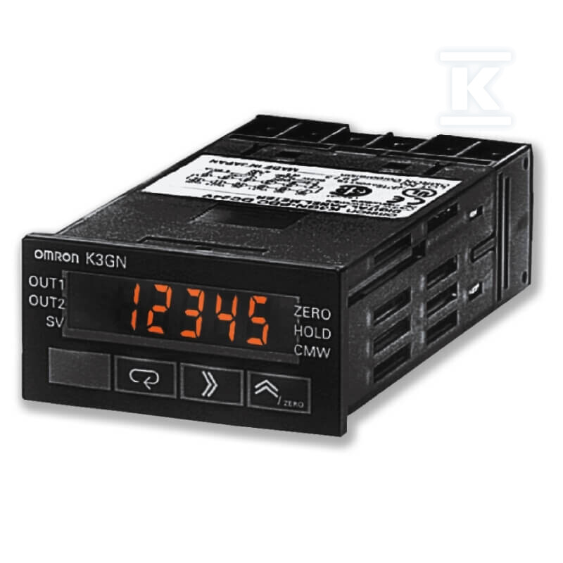 Wskaźnik cyfrowy DIN 48x24 mm, - K3GN-PDC-FLK 24VDC