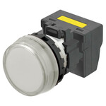 Wskaźnik M22N,grawerowany plastik,biały,220/230/240 V AC,zacisk push-in
