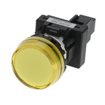 Wskaźnik M22N,grawerowany płaski,żółty,LED 200-240 VAC