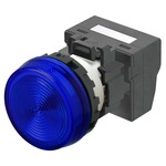 Wskaźnik M22N,płaski,plastikowy,niebieski,24 V,zacisk push-in