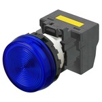 Wskaźnik M22N,płaski,plastikowy,niebieski,220/230/240 V AC,zacisk push-in