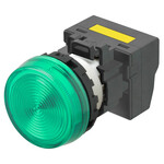 Wskaźnik M22N,płaski,plastikowy,zielony,220/230/240 V AC,zacisk push-in