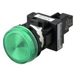 Wskaźnik M22N płaski,zielony,LED 100-120 VAC