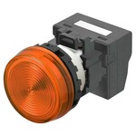 Wskaźnik M22N,płaski,plastikowy,pomarańczowy,24 V,zacisk push-in